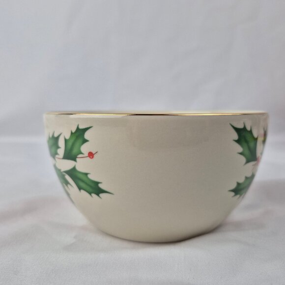 Lenox Holiday Bowl American By Design Holiday Pattern 16 oz - Picture 7 of 16